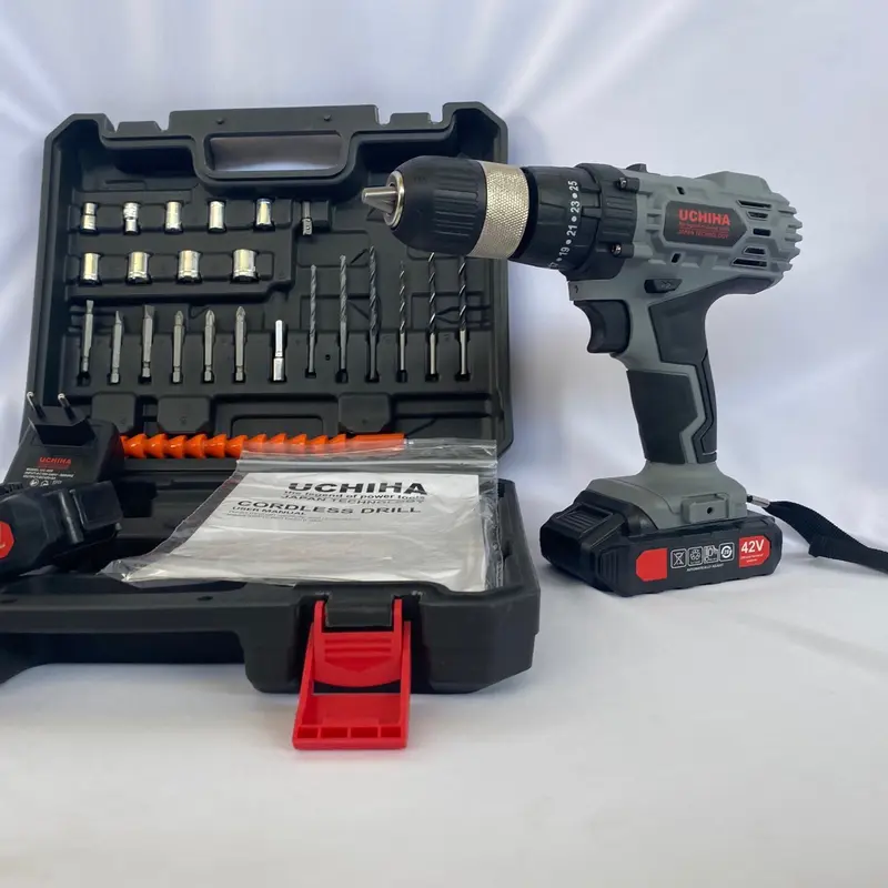Mesin Bor Baterai Cordless 42Vf UCHIHA Japan Brushless New Edition 2022 5