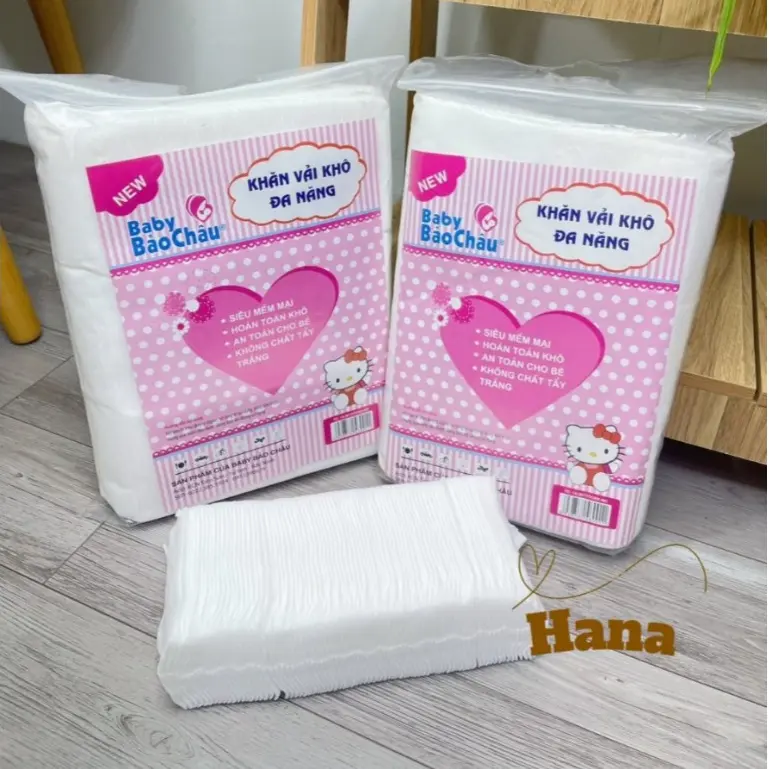 [ Bịch 300g] Khăn Khô Đa Năng,Giấy Khô Đa Năng Cho Bé Baby Bảo Châu 0