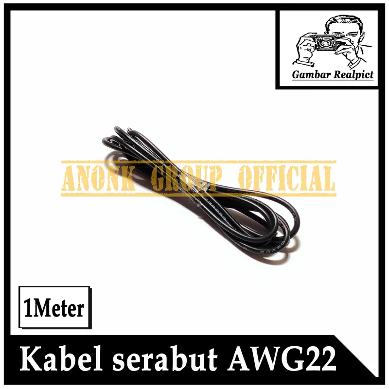 1Meter Kabel AWG22 1Jalur / Kabel Serabut Tembaga AWG22 Singel 1Meter 8