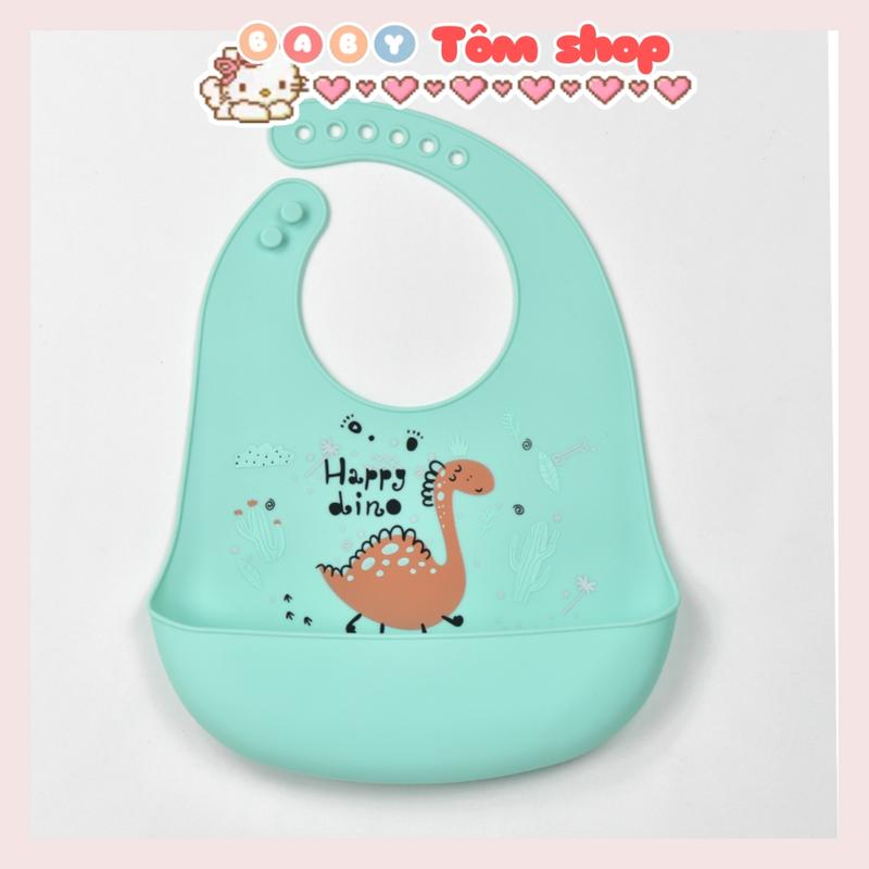 Product Introduction of Yếm silicone Baby Tôm có máng hứng cho bé ăn dặm 3