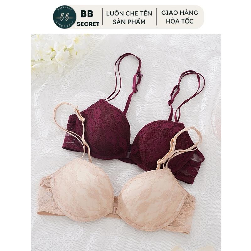 Áo Lót Ren Nữ Cài Trước Điệu Đà by BB Secret AL05 aolot caitruoc aolotren chỉ giặt tay áo độn ngực dây ngự đồ ao nguc