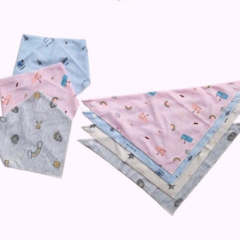  Sét 5 khăn yếm tam giác cotton giữ ấm cổ cho bé yêu Vải Cotton 
