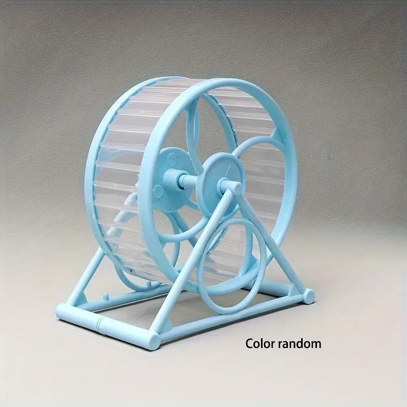 1pc Flat Hamster Wheel, Small Pet Jogging Sports Running Wheel, Hamster Cage Accessories Toys, Small Animals Exercise, Pet Supplies 3