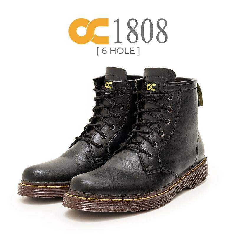 SEPATU DOKMAR 6 HOLE KULIT ORIGINAL 1808 Shoes Hitam Boots 0