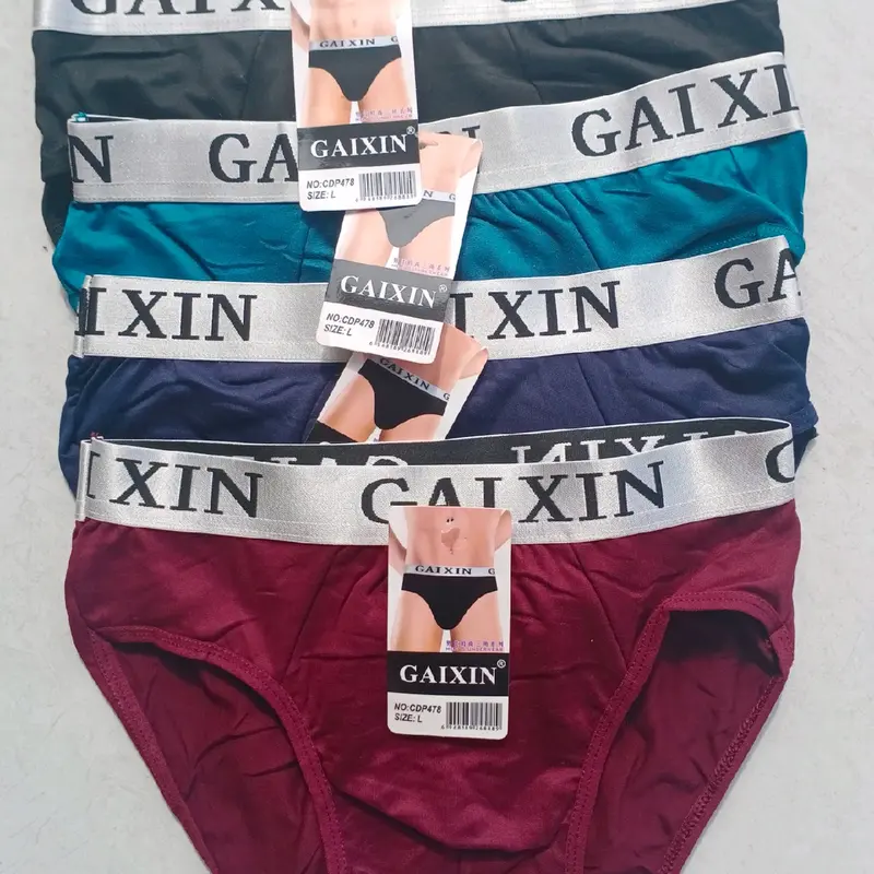 12 pcs lusinan celana dalam pria size L XL XXL mix warna polos GAIXIN KLEIN 0