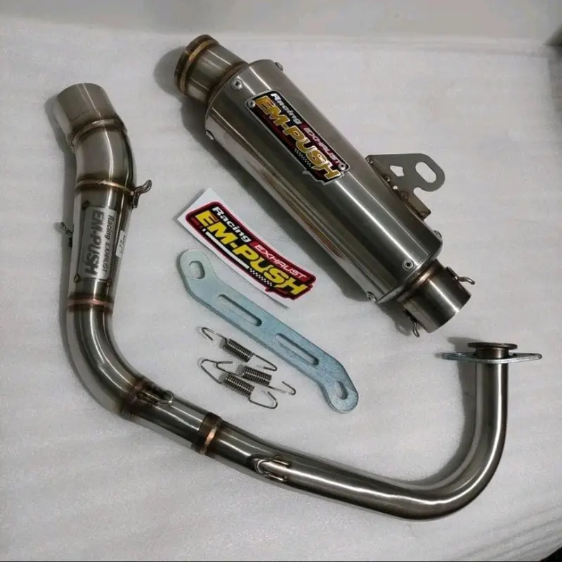 Knalpot Empush Racing Exhaust type M4 Honda Beat inlet 45 0