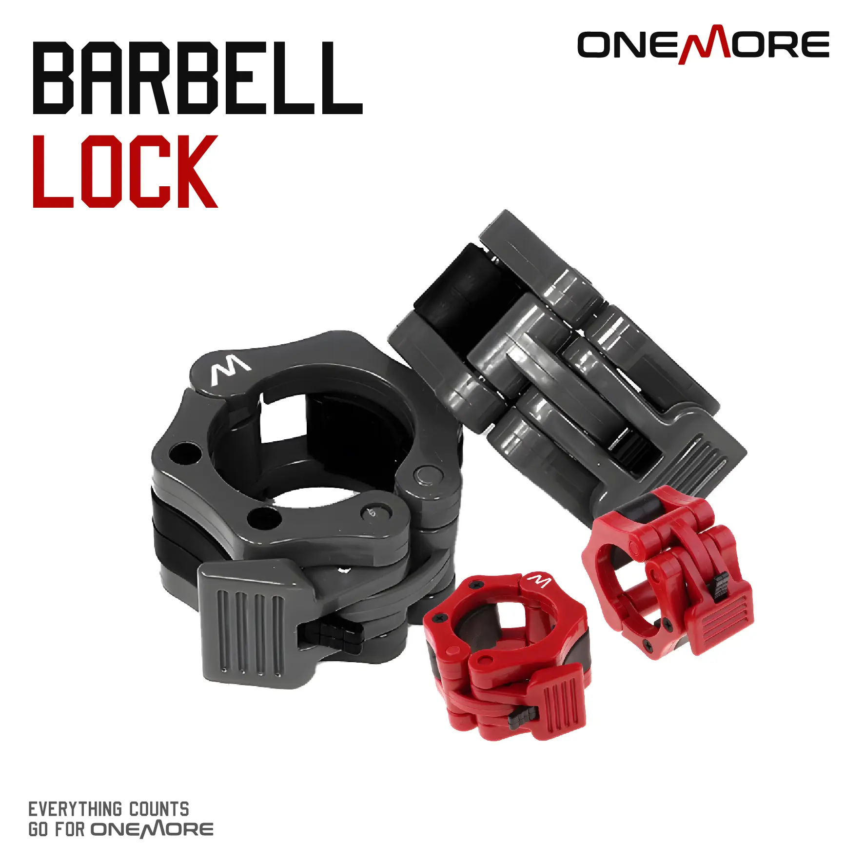 ONE MORE Barbell Lock Premium 5 CM Pengunci Dumbell Kunci Barbel