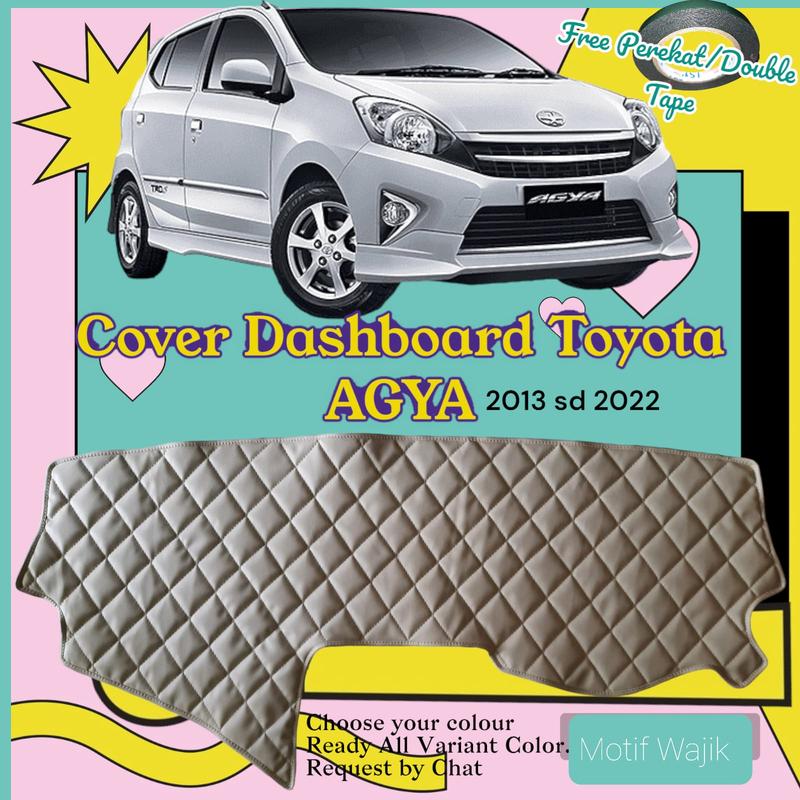 Cover Dashboard Mobil AGYA Toyota Kulit Premium Motif Alas Variasi Aksesoris Interior Car 2