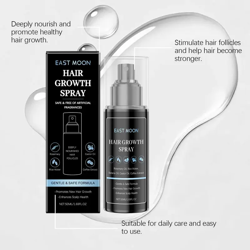 Men's Hair Care Spray, 1/3 Counts Nourishing Hair Care Mist for Strengthening Hair, Moisturizing Hair Care Product for Men 3