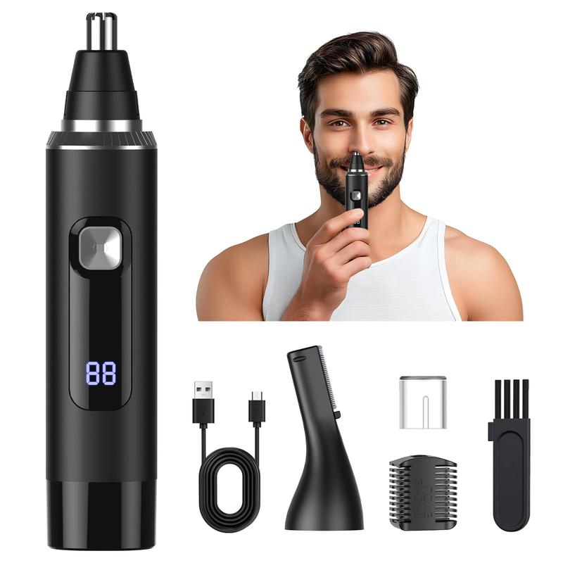 Led Display Ear And Nose Hair Trimmer Clipper For Men Women 2025 ...