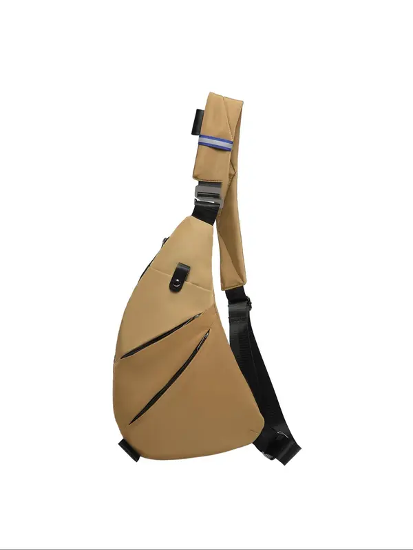 Women's Casual Solid Color Zipper Fanny Pack, Fashionable Versatile Chest Bag for Daily Used, Casual Trendy Versatile High-quality Daily Commuting Bag 1