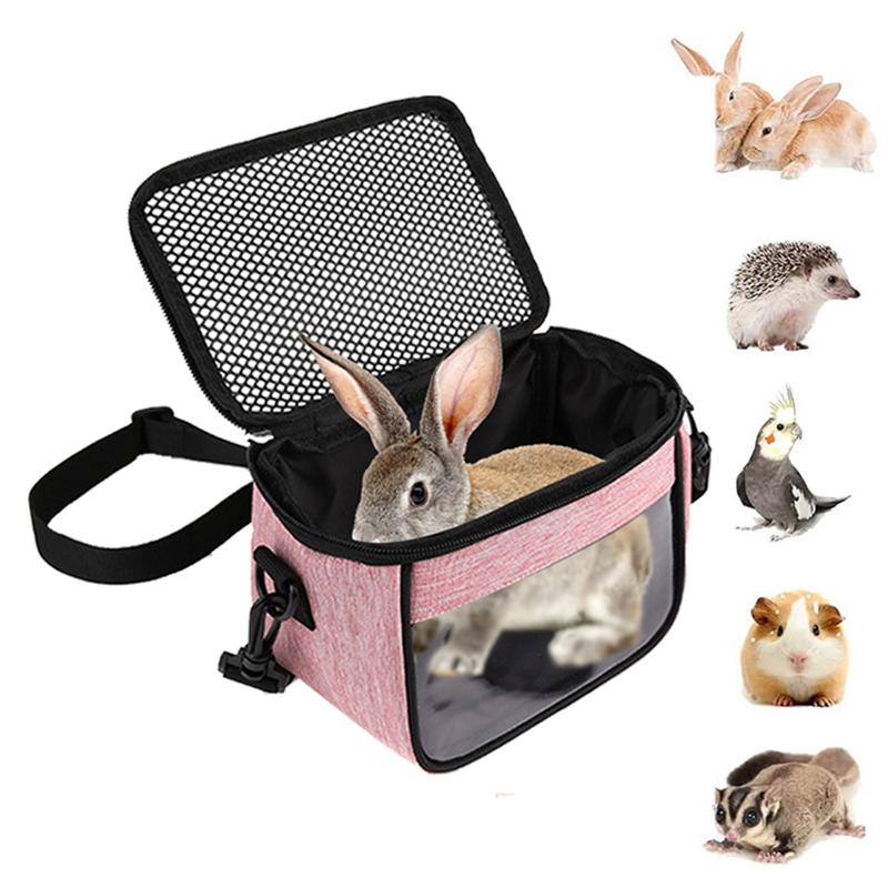 Túi Du Lịch Cho Thú Cưng Nhỏ Cầm Tay Túi Vận Chuyển Động Vật Thoáng Khí Thích Hợp Cho Thỏ, Hamster, Nhím Và Thú Cưng Nhỏ Túi Đeo Vai Nghiêng Ngoài Trời 0