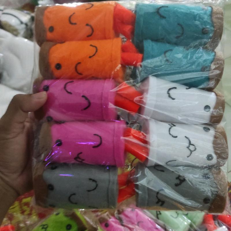 paket gantungan kunci boba flanel isi 10pcs 0