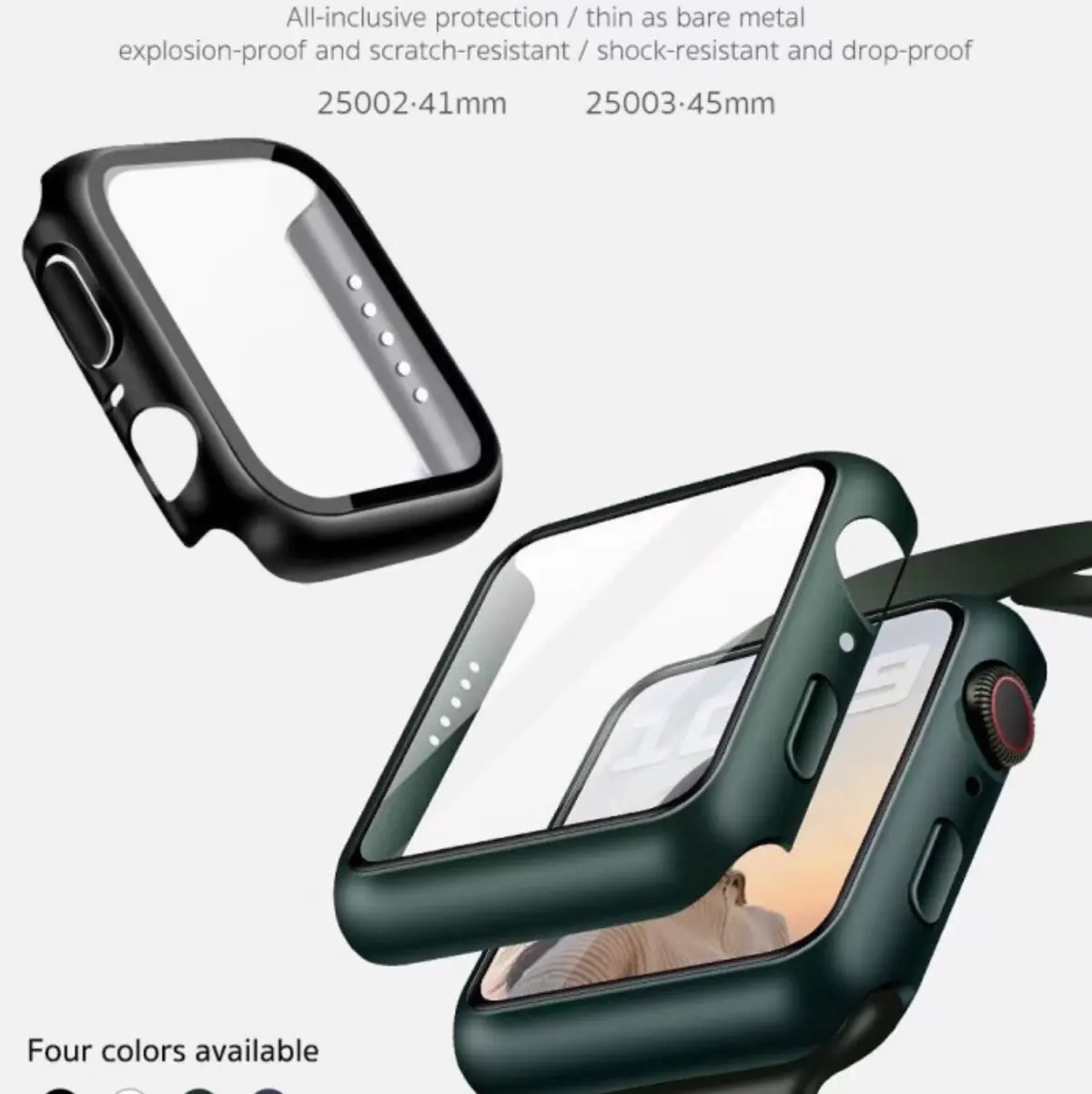 CASE iWatch 9 8 7 45mm 41 mm case + tempered glass iWatch 7 COTECi Kaca Accessories