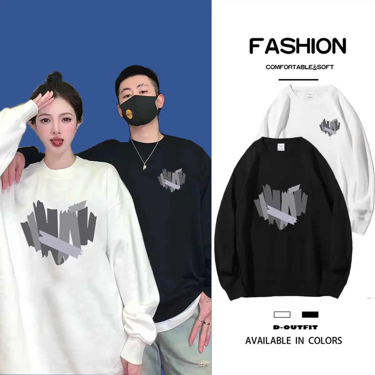 [ Giá lẻ 1 áo ] Áo SWEATER HEART LOGO BẠC nam nữ tay dài form rộng phong cách mặc đôi Hàn Quốc thời trang Menswear Hoodie