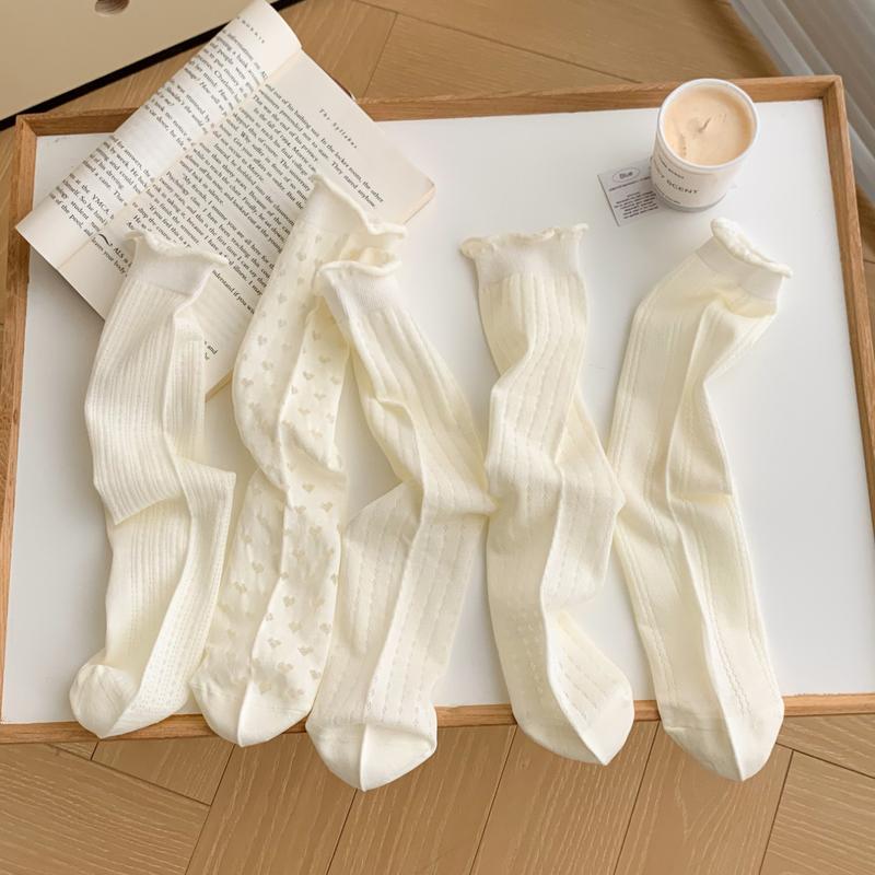 Product Introduction of Tất vớ nữ Jengiang chất liệu ren rỗng lưới thoáng khí phong cách Lolita J2K Hàn Quốc T321 9