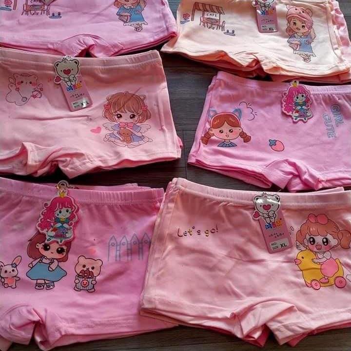   8-35kg  set 10 quần chíp boxer chíp đùi mặc váy bé gái thun lạnh co giãn hàng nhập qc 