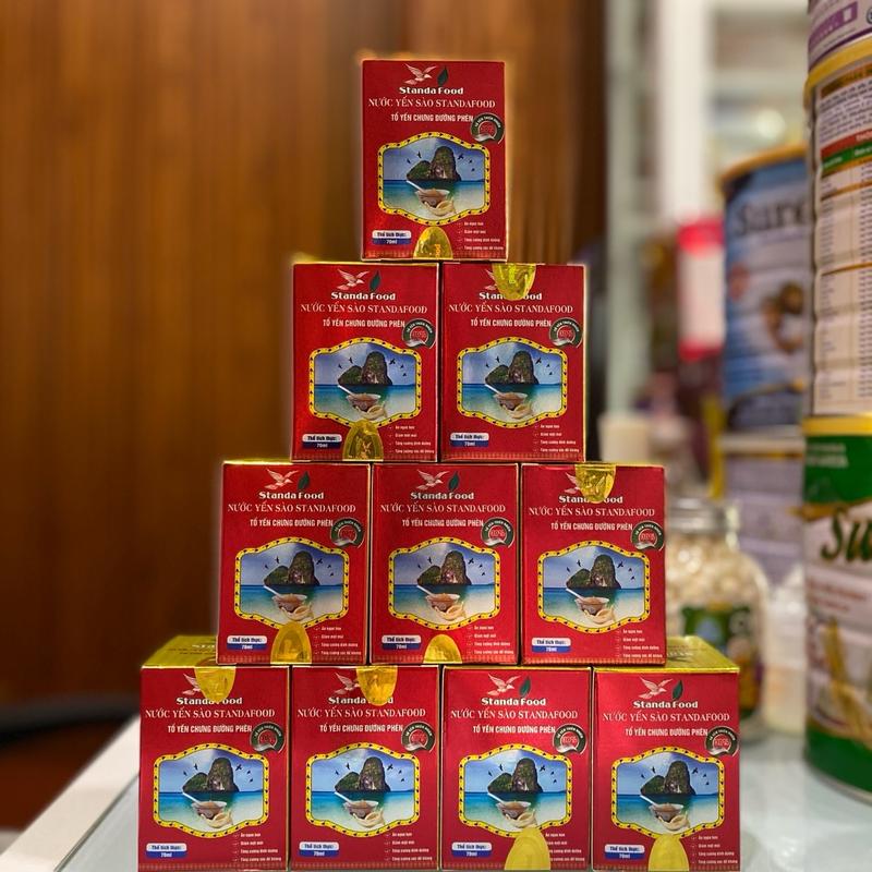 10 Hộp Yến chưng sẵn Đường phèn KHÁNH HOÀ lọ 70ml 39% Yến-Hỗ trợ sức khoẻ yensao trao đổi chất không chứa lactose