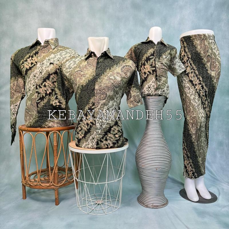 Product Introduction of kebayamandeh + SET COUPLE ROK PLISKET+KEMEJA BATIK LENGAN PANJANG Kancing Katun 3