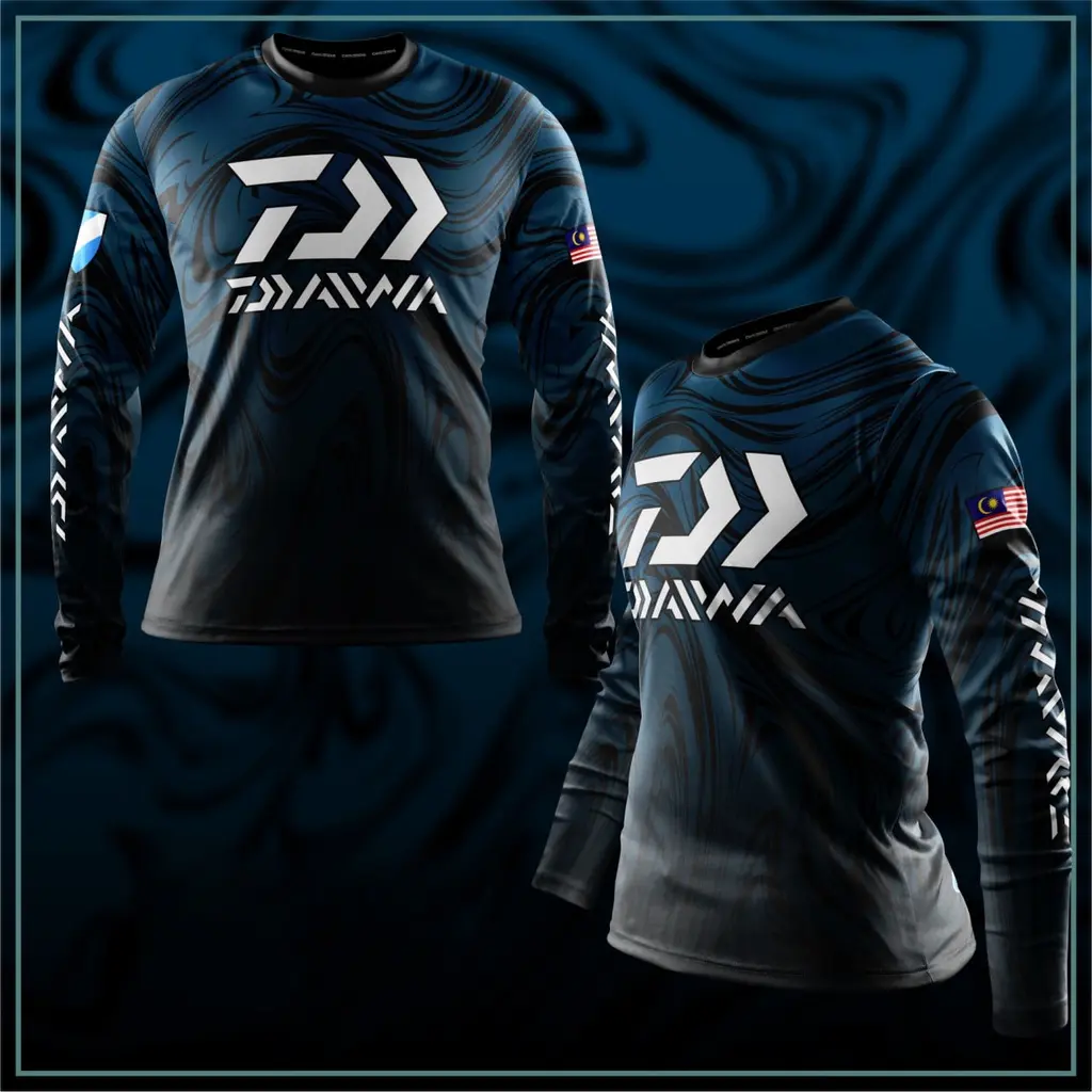 Áo Jersy Câu Cá, Daiwa DF, Dài Tay, Đồ Câu Cá, Thiết Kế Idans Daiwa Top Sport
