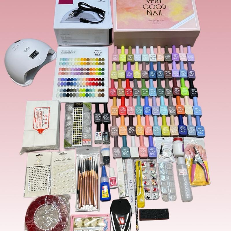 Combo nail đầy đủ kèm bản sơn gel 60 màu. Bản đẹp. Nữ đầy đủ học hành( Set Combo đã Cải Thiện bản Mới ạ)