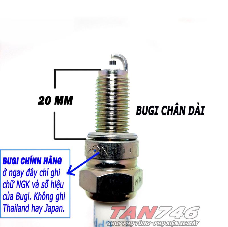 Product Introduction of Bugi NGK CPR8EA-9 chân dài có trở, hàng chính hãng, lắp cho xe Wave S110, Future Neo, Future 125Fi, Future X, Air Blade các đời, Nouvo 4/5/6, và nhiều dòng xe khác. 40