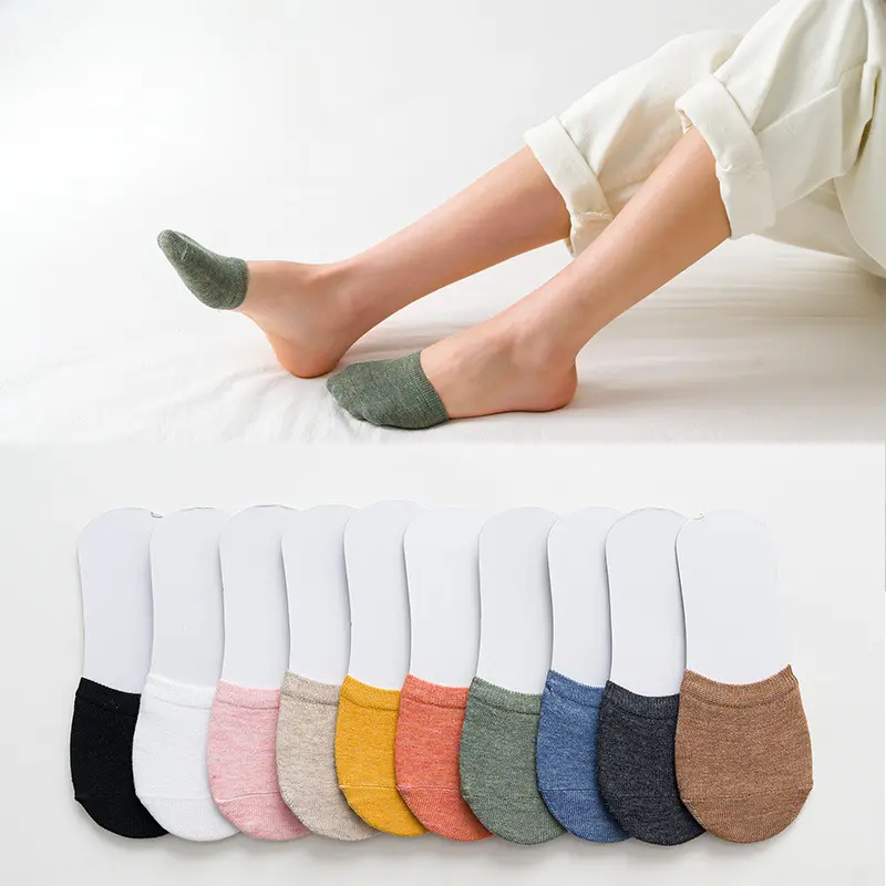 Women's Half Palm Socks  Invisible Solid Color Forefoot Socks Seamless Hidden Toe Covers High Heels Socks