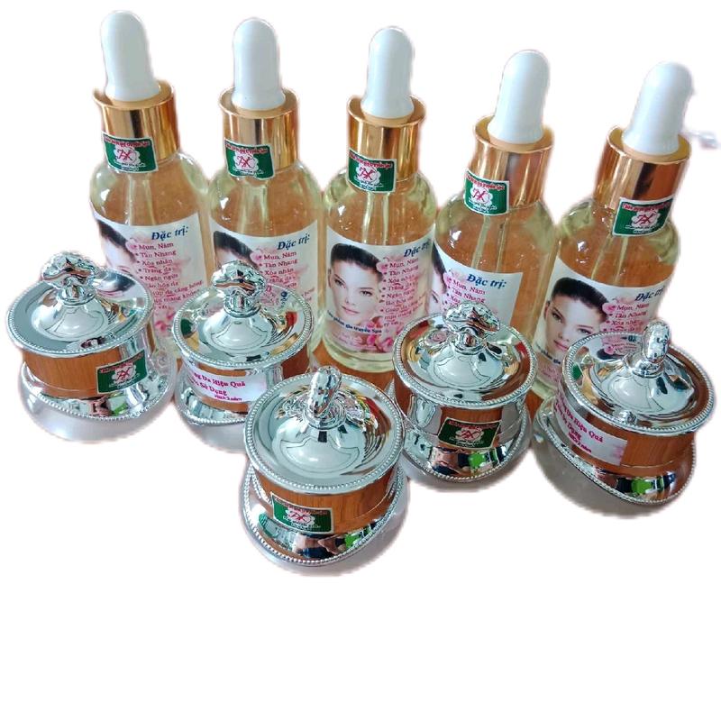 5 kem 5 nước tái tạo da ( bộ tái tạo mạnh) trị thâm nám mụn tàn nhang kèm bông Gòn Skincare