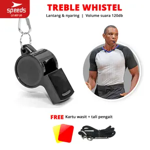 SPEEDS Peluit Wasit Pluit Treble Whistle Olahraga Periwitan Lantang Sport 120db Lanyard Tali Multi Fungsi Alat Ball Outdoor 007-20