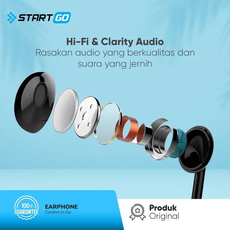 STARTGO earphone/headset E2S Super Bass 3.5 inch Jack TPE Android earphone earphones 5