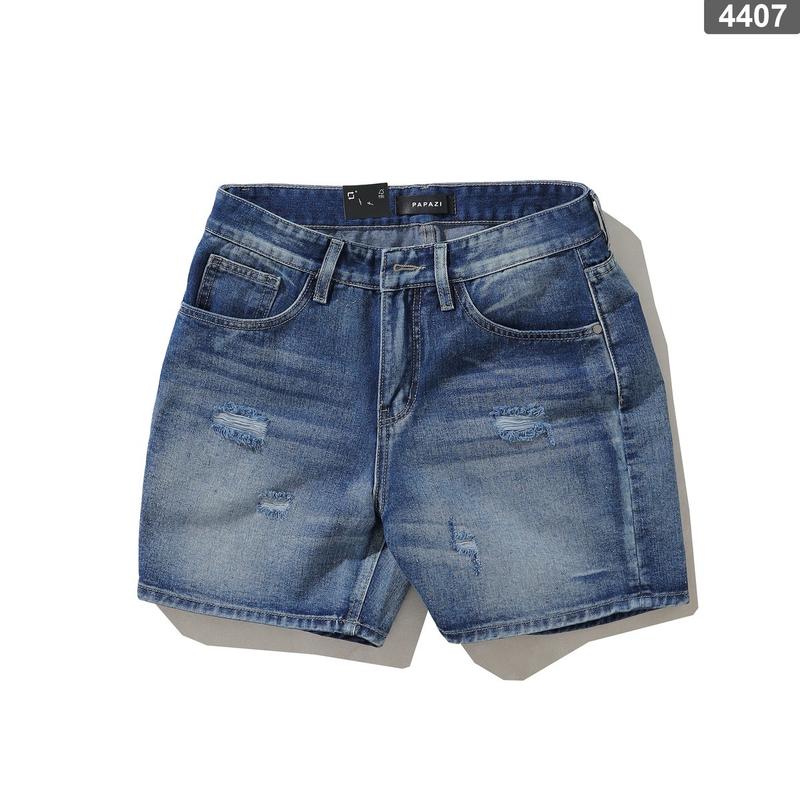 Quần short trên gối Mã_R4407, gam màu xanh rách, dễ phối đồ, phong cách cá tính - PAPAZI