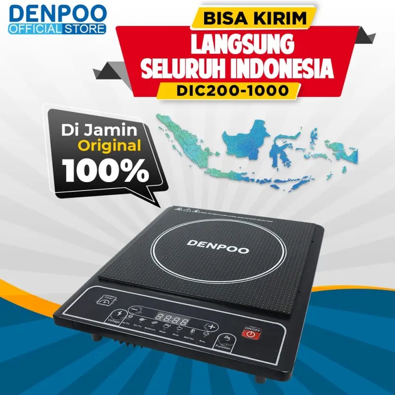 DENPOO KOMPOR LISTRIK INDUKSI DIC 200-1000 0