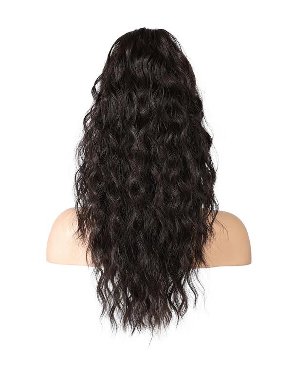 18 Inch Long Curly Wavy Blonde Ponytail Extension, Gorgeous Fluffy Synthetic Ponytail Extension, Synthetic Claw Clip in Ponytail Hairpiece for Party & Daily Use, Hair Extensions 7
