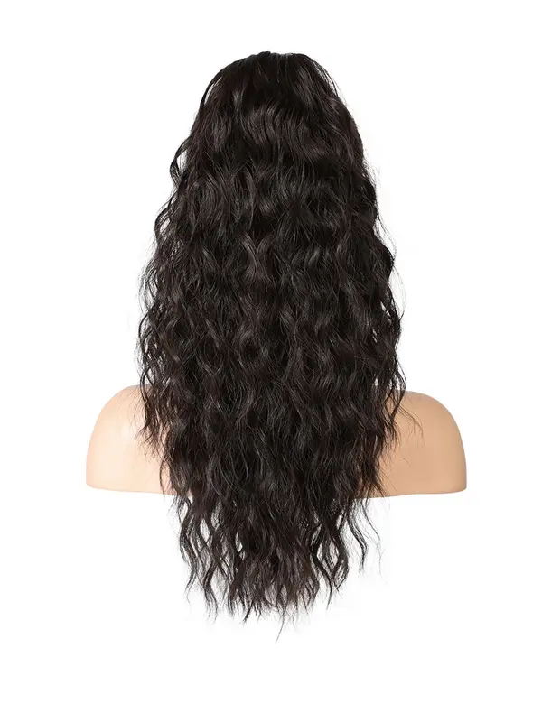 18 Inch Long Curly Wavy Blonde Ponytail Extension, Gorgeous Fluffy Synthetic Ponytail Extension, Synthetic Claw Clip in Ponytail Hairpiece for Party & Daily Use, Hair Extensions, Synthetichair 7