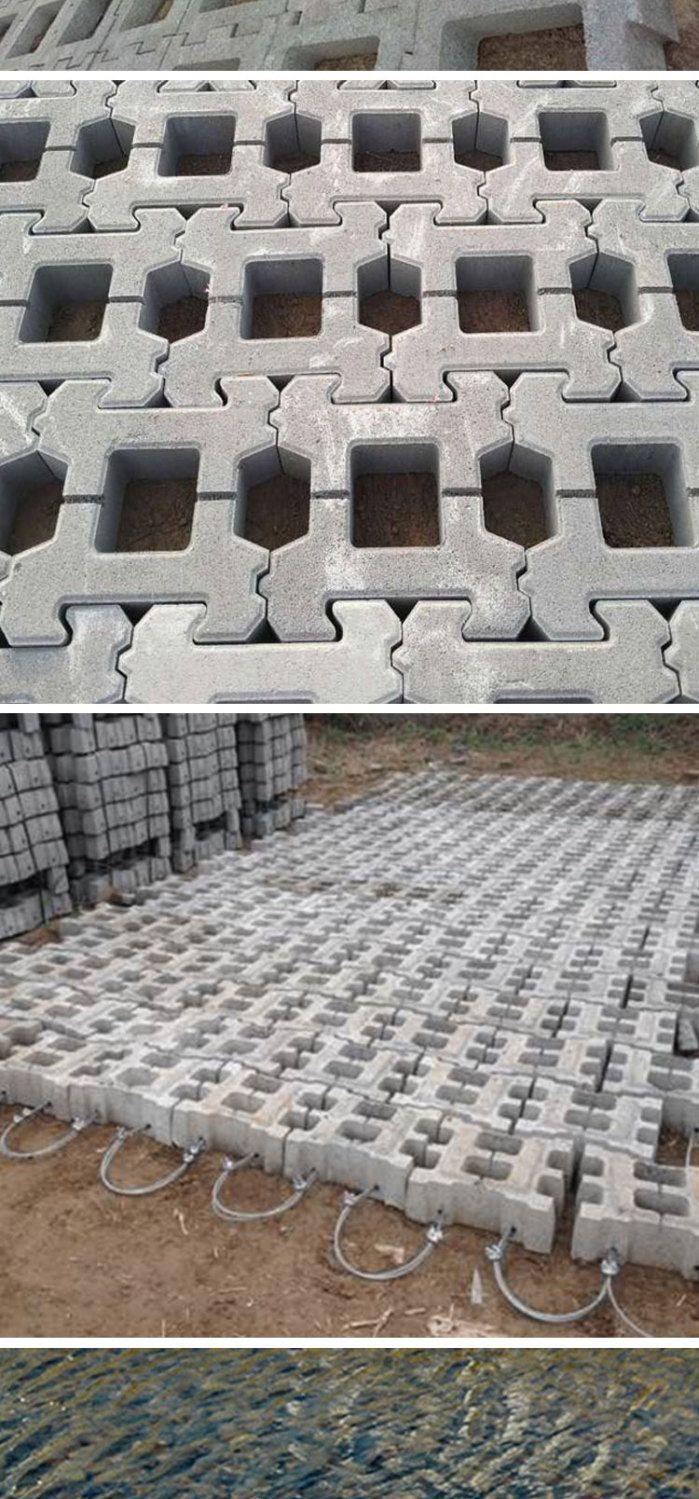 Product Introduction of River Chain Type Slope Protection Brick Mold Self-Locking Cement Block Template Interlocking Brick Assembly Type Ecological Retaining Wall 5