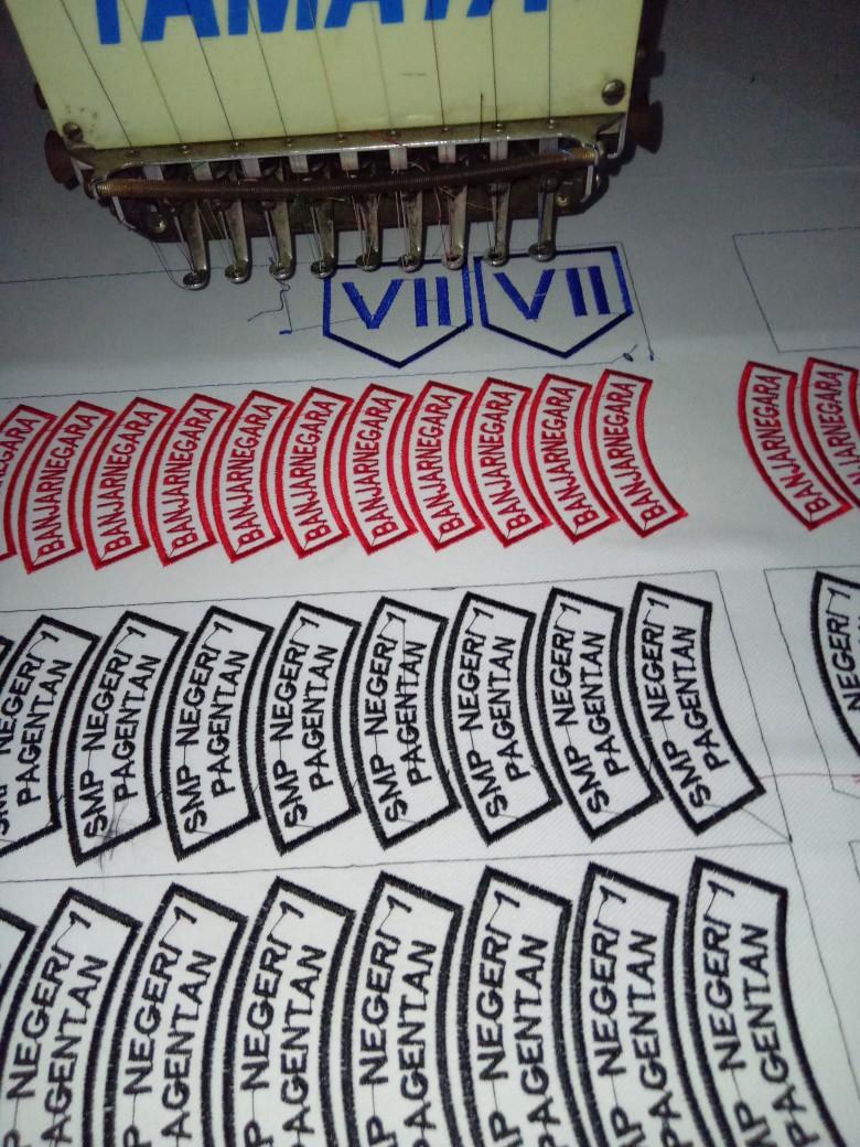 Product Introduction of 100pcs badge atribut/logo bordir grosir murah 2