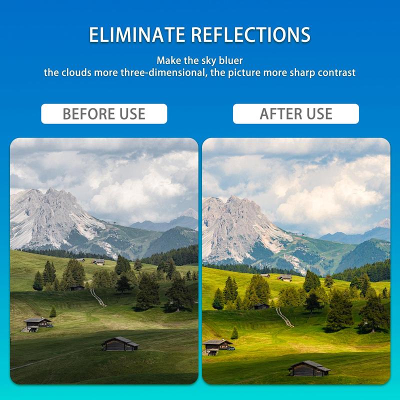 52mm Aluminum Alloy CPL Polarized Lens, Professional Quality Phone Lens with Storage Bag & Cleaning Cloth, Smartphone Accessories 5