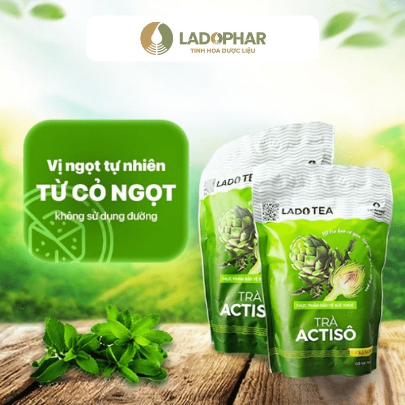 1 gói Trà Atiso túi lọc LADOPHAR tăng cường chức năng gan Lado Tea túi  trà thảo mộc 1