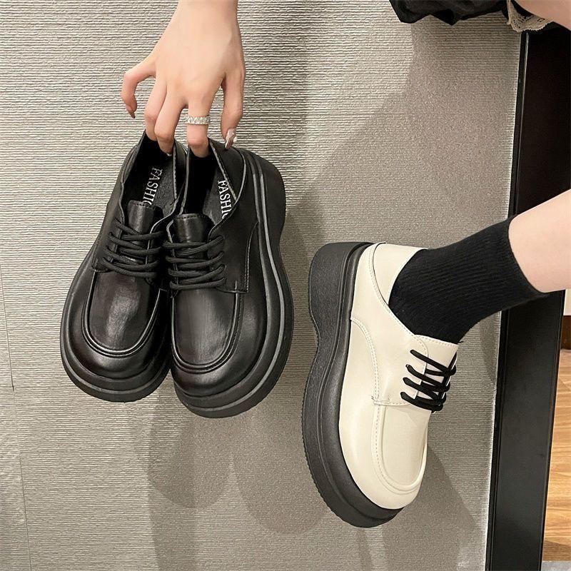 Giày đốc nữ Oxford vintage đế dày  , giày da nữ phối đồ siêu xinh G59