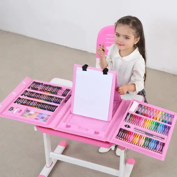 Crayon Set Lengkap Isi 208PCS / Alat Mewarnai Anak Lengkap Murah 3