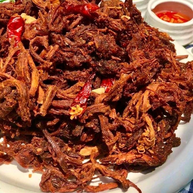 TẶNG TỎI SẤY GIÒN COMBO 2 BỊCH 400gr Thịt Sấy Khô Cháy Tỏi Hương Vị Heo - Thơm Ngon