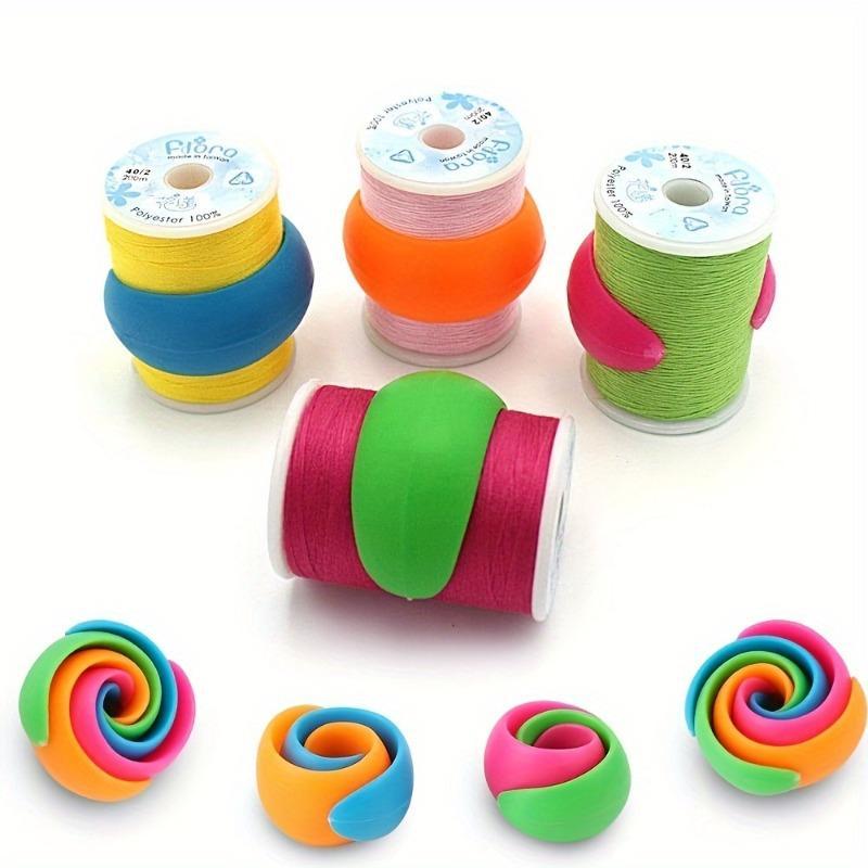 Random Color Sewing Thread Spool Saver, 30pcs/set Colorful Sewing Thread Spool Protector,  Sewing Supplies for Home & Cloth Shop 0
