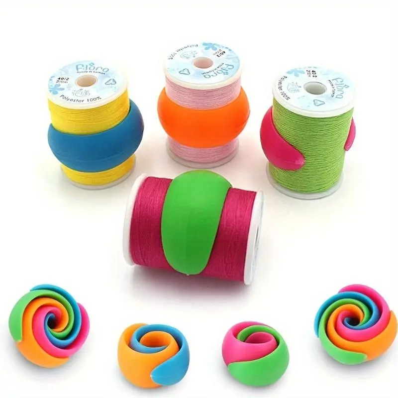 Random Color Sewing Thread Spool Saver, 30pcs/set Colorful Sewing Thread Spool Protector,  Sewing Supplies for Home & Cloth Shop 0