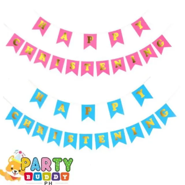 3 meters Happy Christening Premium BIG Banner Party Decoration Kingstar