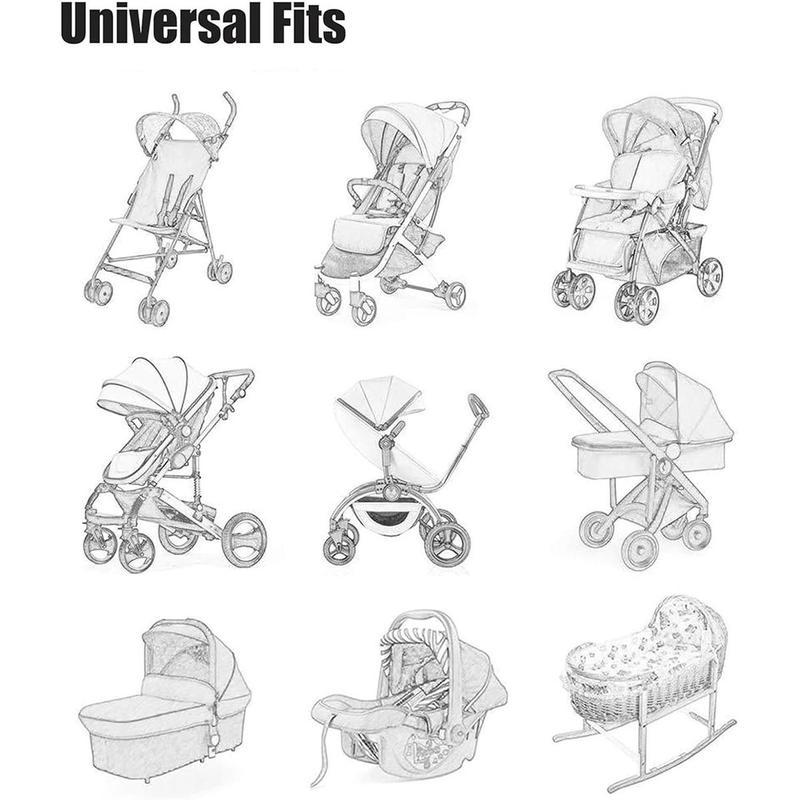 Product Introduction of Baby Stroller Mosquito Net Pushchair Cart Insect Shield Net Baby Stroller Accessories Mesh Safe Infants Protection Mesh Cover 19