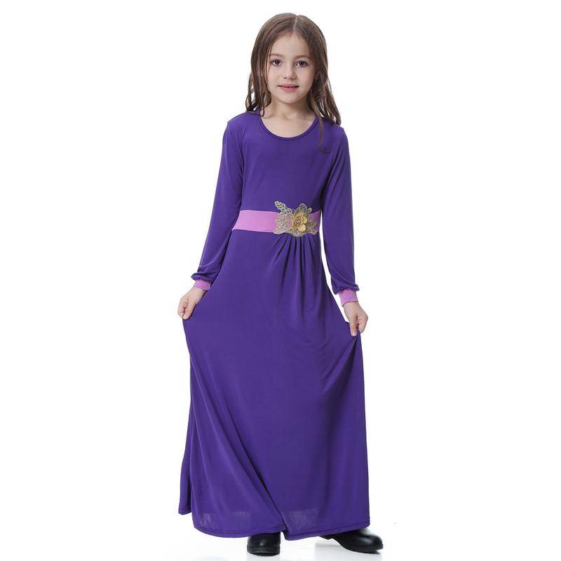 Product Introduction of 4-16 years old Muslim Girl Skirt Set Muslim Girl Long Dress Set Muslim Girl Clothing Girl Batman Skirt Set Children's Clothing South East Asia Girl Long Dress Dress 17
