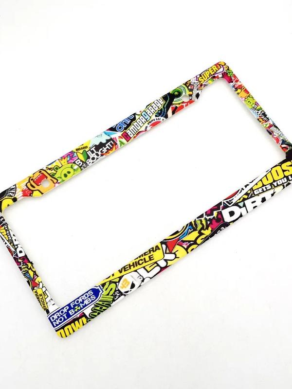 Product Introduction of Spot Goods COD 1PCS Car License Plate Frame Standard ABS JDM Style For Decoration Auto Number Plate Frame 16