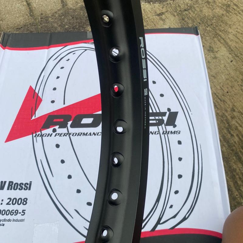 velg vrossi lingkaran vrossi hitam doff ring17 ukuran 1.40/1.60/1.85 Motorcycle Kendaraan 5