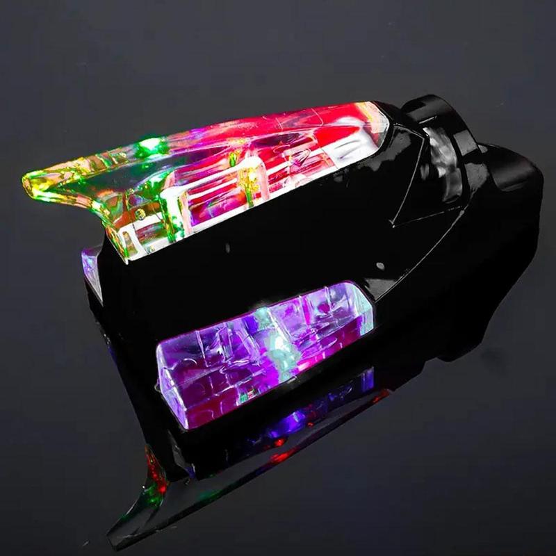 Car Wind Light Shark Fin Explosion Flashing Anti Rear Car Decorative Collision Exterior Light Z3B4 6