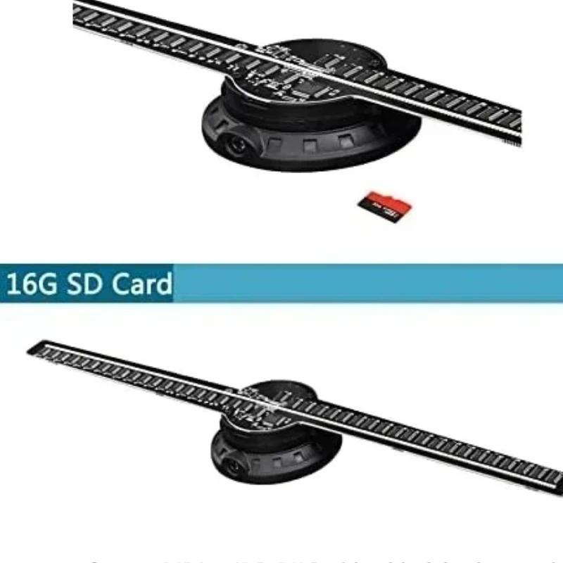 3D Hologram Fan 42CM 3D Holographic Projector Advertising Display Light HD Holographic Projector for Stores Bars Party Xmas